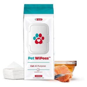 Cat All Purpose Wipes with Probiotics and Enzymes for Skin Cell Growth and Repair