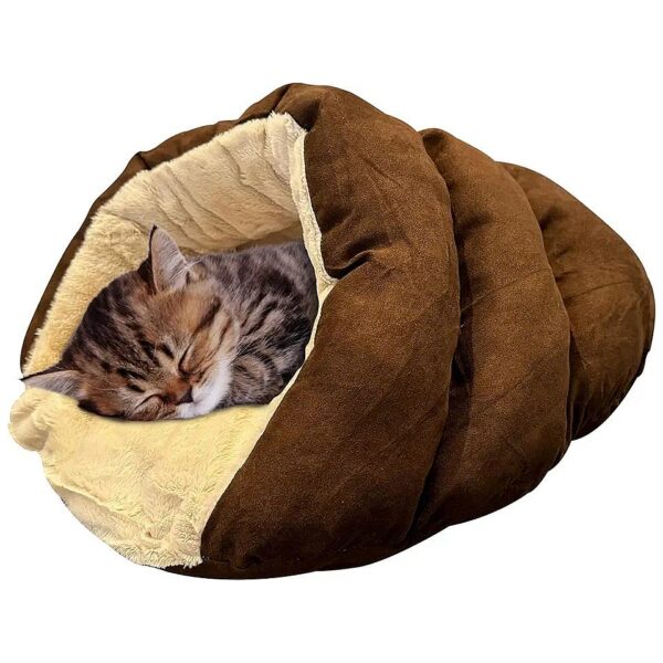 Cat Cuddle Bed for Cats and Miniature Dogs with Superior Support and Comfort