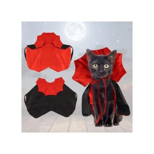 Cat Dog Pet Costume Vampire Cape for Halloween Fall Party Decorations