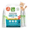 Cat Flea and Tick Prevention - Natural and Water-Resistant Protection for Three Months