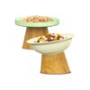 Cat Food and Water Bowls Set with Removable Stand and Food Grade Material