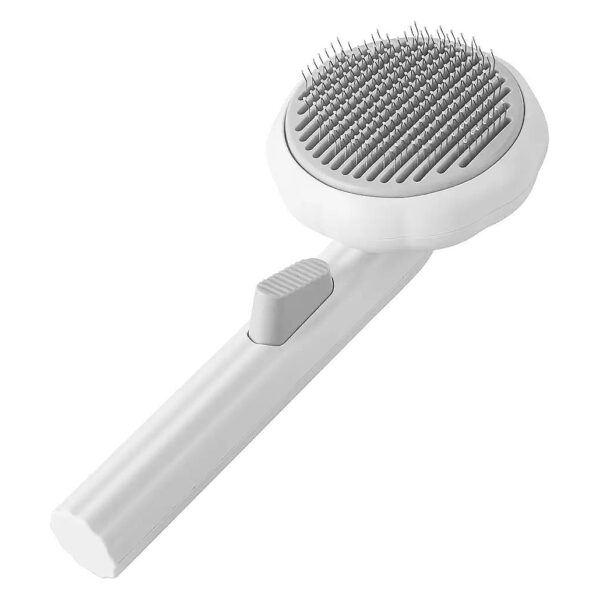 Cat Grooming Brush for Long Hair Shedding, Pet Self Cleaning Slicker Brush for Dogs