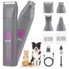 Cat Grooming Kit for Matted Hair with Low Noise Paw Trimmer and Nail Grinder