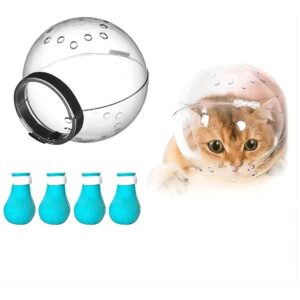 Cat Grooming and Nail Trimming Package with Muzzle and Booties