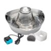 Cat and Dog Water Fountain with Unique Tower Design and 60-Ounce Water Capacity