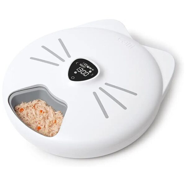 Catit PIXI Smart 6 Meal Feeder with Customizable Feeding Schedule and App Support