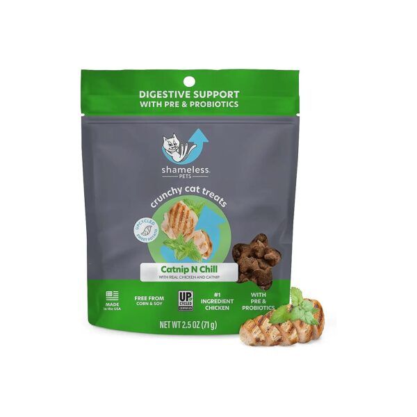 Catnip Chicken Crunchy Cat Treats for Cats with Allergy-Friendly Ingredients