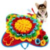 Cats, and Rabbits, Colorful Flower Pattern for Interactive Fun and Foraging Training