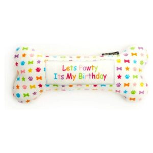 Celebrate Your Dog's Special Day with SqueakerFilled Plush Birthday Bone