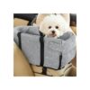 Center Console Dog Car Seat for Small Dogs Up to 15 Pounds with Adjustable Straps