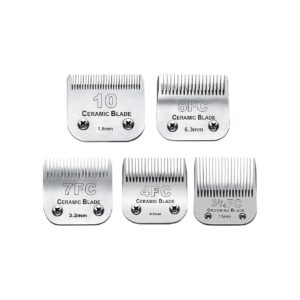 Ceramic And Stainless Steel Dog Grooming Clipper Replacement Blades for Versatile Cutting