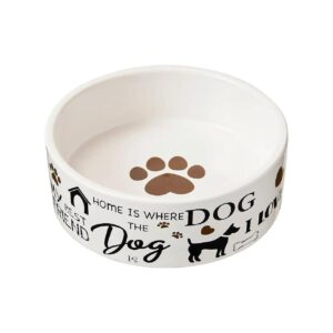 Ceramic Pet Bowls for Dogs and Cats with Smooth Surface and Dishwasher Safe