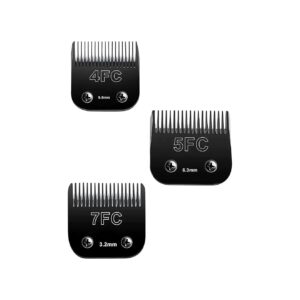 Ceramic Pet Hair Clipper Blades Compatible with Oster A5 and Wahl KM Series