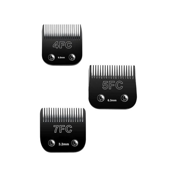 Ceramic Pet Hair Clipper Blades Compatible with Oster A5 and Wahl KM Series