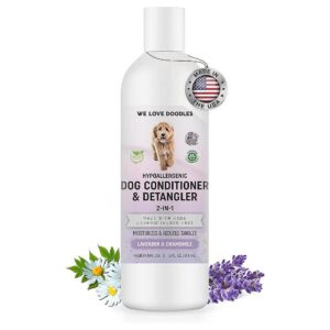 Certified Organic Dog Conditioner and Detangler for Daily Use and Allergies