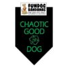 Chaotic Good Dog Bandana with Dungeons & Dragons Logo for Medium to Large Breed Canines