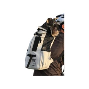 Charcoal Grey Backpack with Tough Fabric for Dog Travel and Hiking