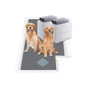 Charcoal Pee Pads 47"31" Extra Large for Dogs and Cats with 6-Layer Absorbent Technology