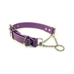 Check Stainless Steel Chain Dog Collar - Adjustable XL 22-26