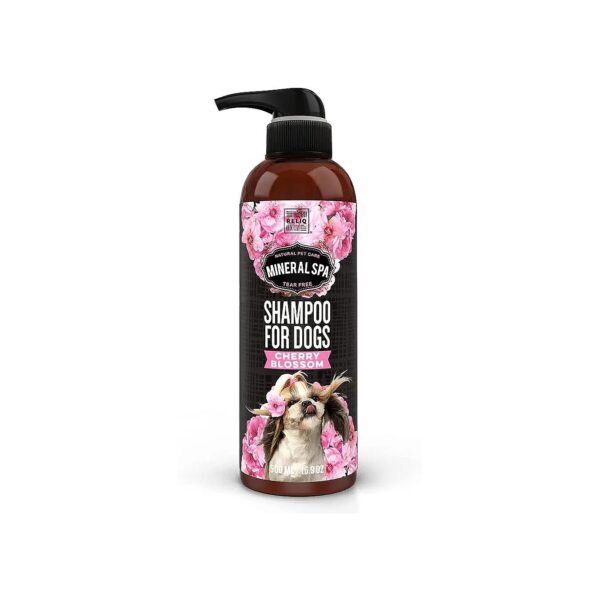 Cherry Blossom Dog Shampoo with Natural Mineral Formula for Softer Coat