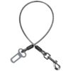 Chew Dog Car Restraint, Sturdy Stainless Steel Rope with Vinyl Coating for Safe Travel