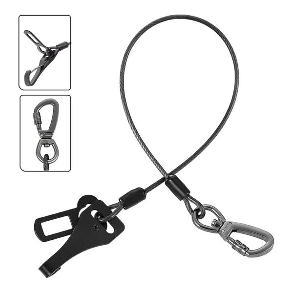 Chew Proof Dog Seat Belt for Cars with Durable Stainless Steel Rope and Buckle