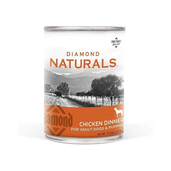 Chicken Dinner Wet Food with Vitamins and Minerals for Adult Dogs