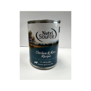 Chicken and Rice Canned Dog Food for Adult Dogs 13-Ounce