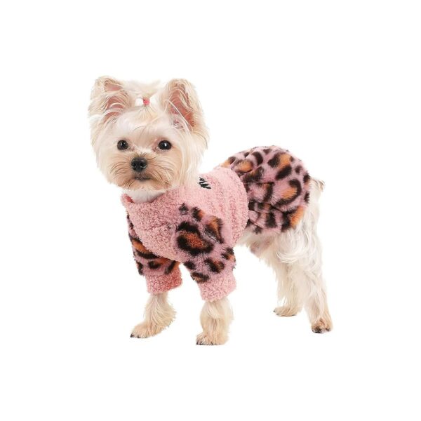 Chihuahua Yorkie Pink Leopard Sweater for Small Dog Lovers