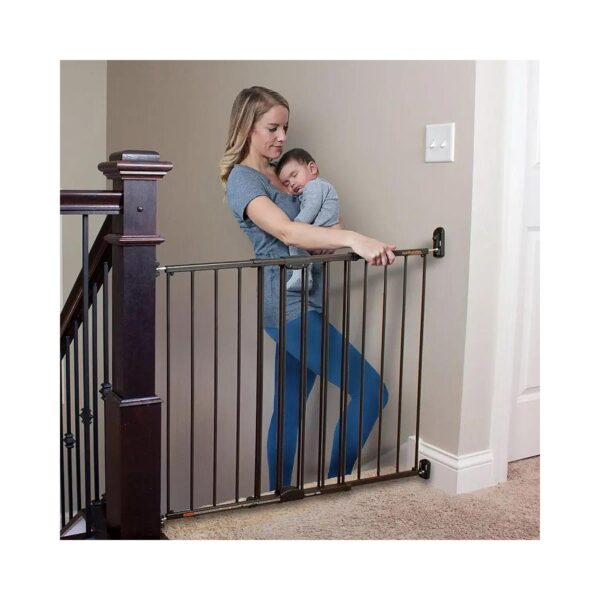 Child Safety Gate for Doorways and Stairs with Hardware Mount and Safety Latch