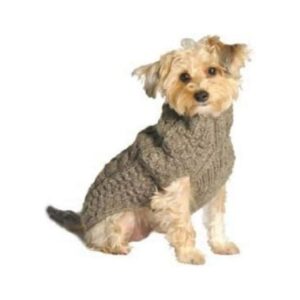 Chilly Dog Small Grey Cable Knit Sweater For Winter Fun