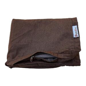 Chocolate Brown Denim Dog Pet Bed Cover Replacement 35x20x4 Size