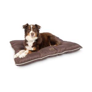 Chocolate Polyester 40x30x4 Extra Supportive Water Resistant Indoor Outdoor Dog Bed