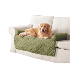 Chocolate Water-Resistant Furniture Cover with Bolstered Comfort for Dogs and Cats