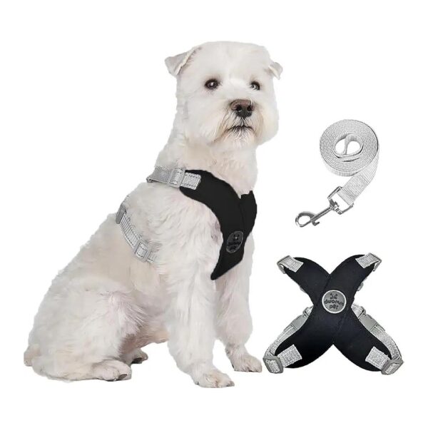 Choke Free Dog Harness with Padded Vest for Small Medium Dogs Walking Training