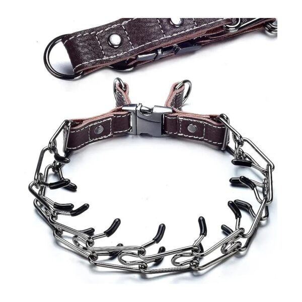 Choke Spike Dog Collar with Adjustable Size for Small Medium Large Dogs