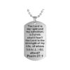 Christian Scripture Dog Tag Necklace for Baptism Confirmation Sacrament Gifts