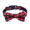 Christmas Dog Collar and Bowtie with Unique Classic Snowflake Pattern