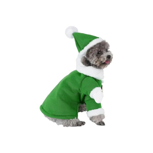 Christmas Dog Costume, Soft and Breathable Microfiber and Velvet Jumper, Size M, 0-0 lbs