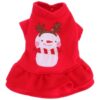 Christmas Dog Dress Small Pup Winter Coat Celebrity Costume for Medium Dogs