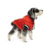 Christmas Dog Fleece Sweater with Hood and Pocket for Small Medium Large Dogs Red XXS