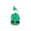 Christmas Elf Dog Shirt with Funny Hat, Small Breed Outfit Clothes