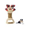 Christmas Elk Dog Toy for Aggressive Chewers Small Medium Large Dogs Durable Xmas Toy