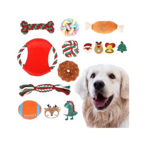 Christmas Fun for Small to Medium Dogs with a Variety of Dog Toys and Balls