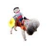 Christmas Party Costume for Big Dogs - Cowboy Rider Style Saddle Suit