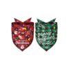 Christmas Pet Neckerchief Triangle Bibs Bandana Scarf Animal Accessories for Medium Size