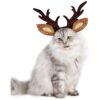 Christmas Pet Reindeer Antlers Headband Elk Hat Headwear for Small Breed Dogs and Cats