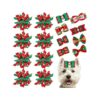 Christmas Snowflake Dog Hair Accessories for Small Breed Puppy Coat Decoration