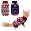 Christmas Sweaters for Cats and Small Medium Dogs - Wool Fabric