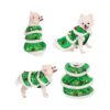 Christmas Tree Dog Hoodie Costume for Cats and Small Dogs with Velvety Soft Finish